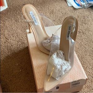 Clear Cape Robbin Slingback Pumps - Nude